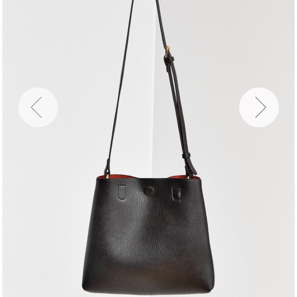NWT Mini Reversible Faux Leather Tote Bag